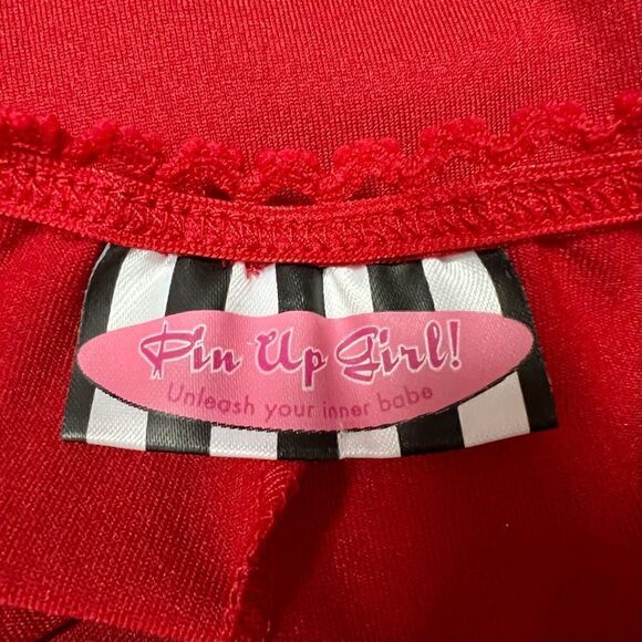 NWOT pin up girl! clothing red pencil skirt vintage deadstock see measurements - Picture 7 of 10